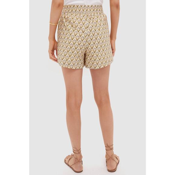HYACINTH HOUSE Beige Trellis Floral Jasmine Shorts Size S NWT - Picture 2 of 8